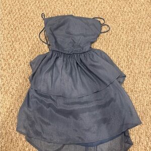 Lucy in the Sky Blue Shimmer Layered Dress